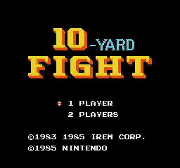 10-Yard Fight Title Screen